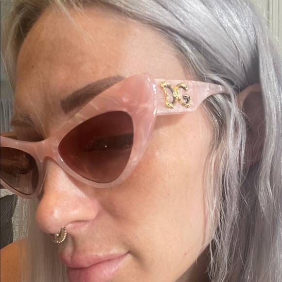 Dolce & Gabbana Pink Cat-Eye Sunglasses - Picture 3 of 3